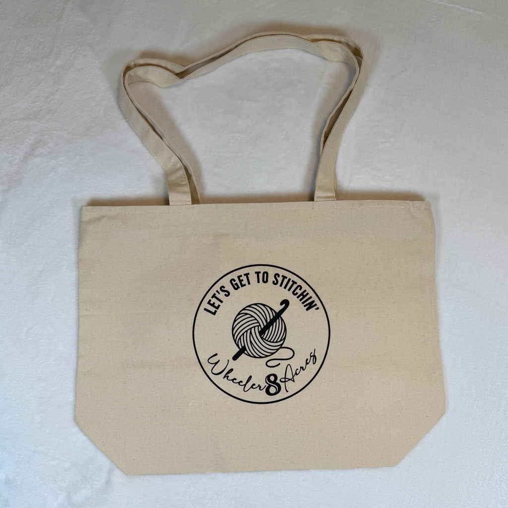 Let's Get to Stitchin' Tote Bag