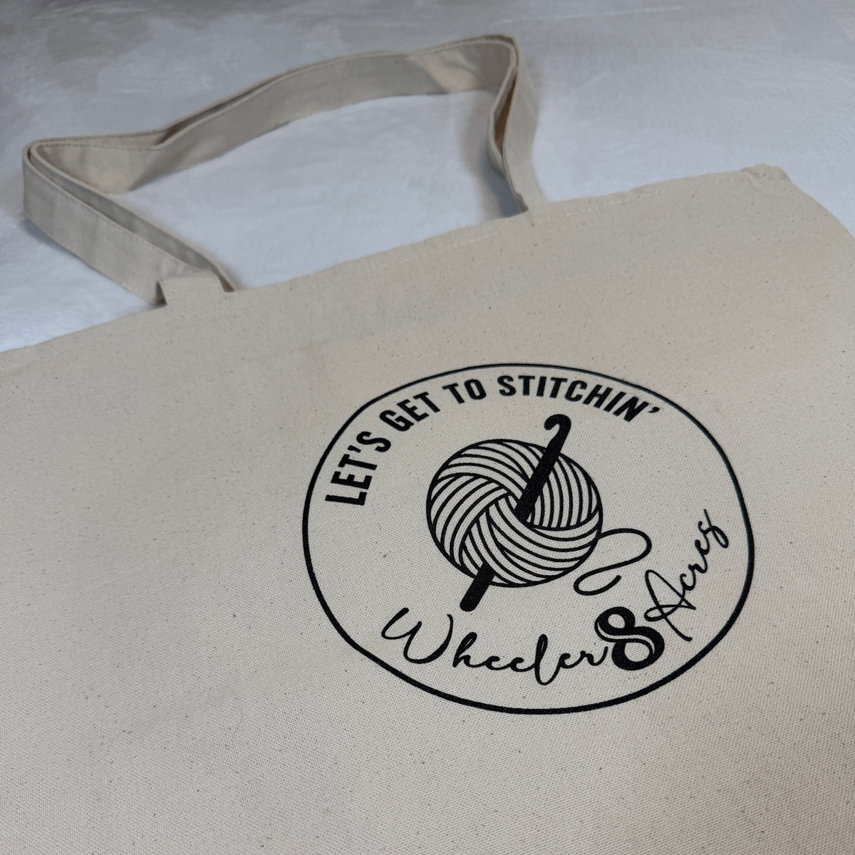 Let's Get to Stitchin' Tote Bag