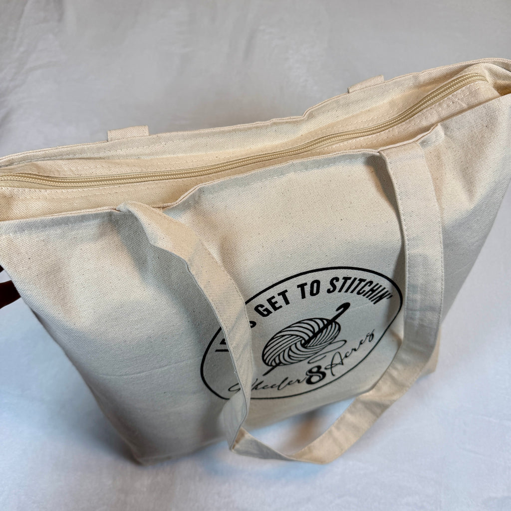 Let's Get to Stitchin' Tote Bag